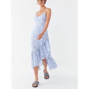 Urban Outfitters fireworks tie back ruffle dress